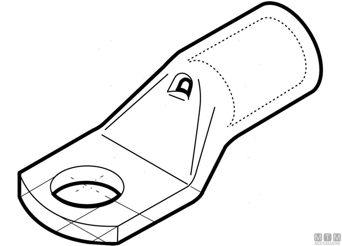 Cable Lug for Battery Cable M8-10 mm² - original photo Motomarine Srl