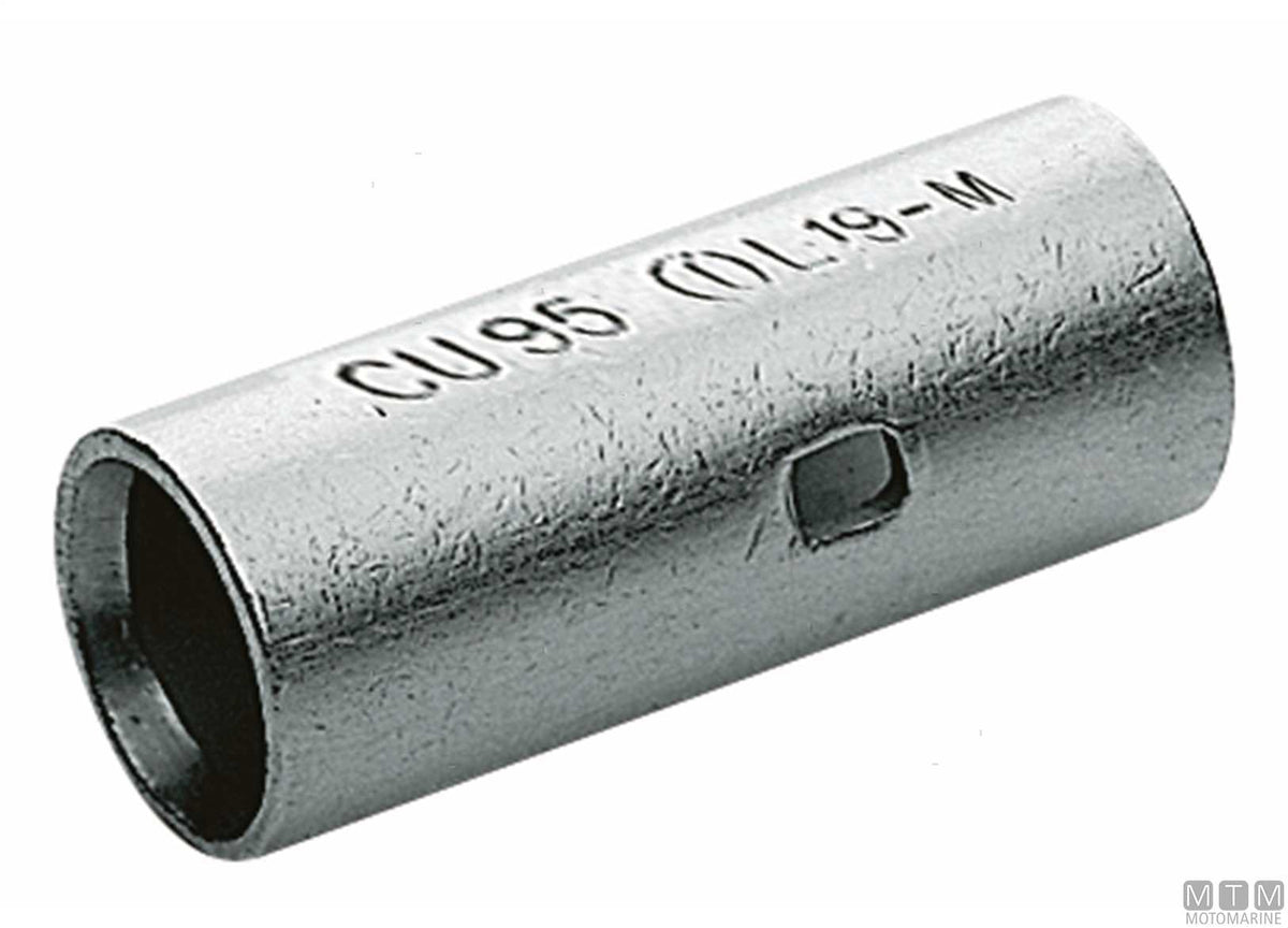 Butt connector for battery cable 10 mm² - original photo Motomarine Srl