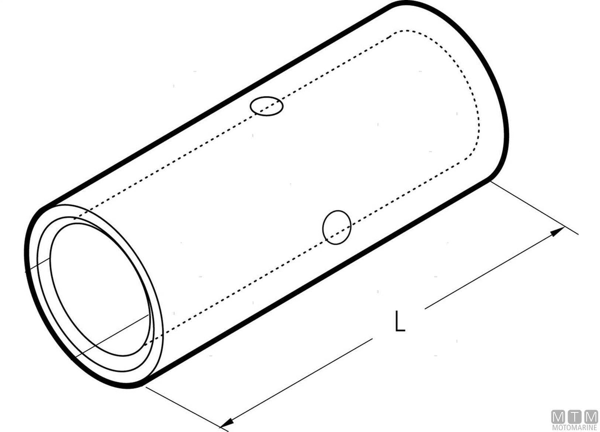 Butt connector for battery cable 16 mm² - original photo Motomarine Srl