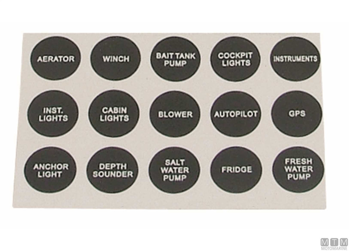 Panel with rocker switches, 3 positions, 130x110 mm - original photo Motomarine Srl