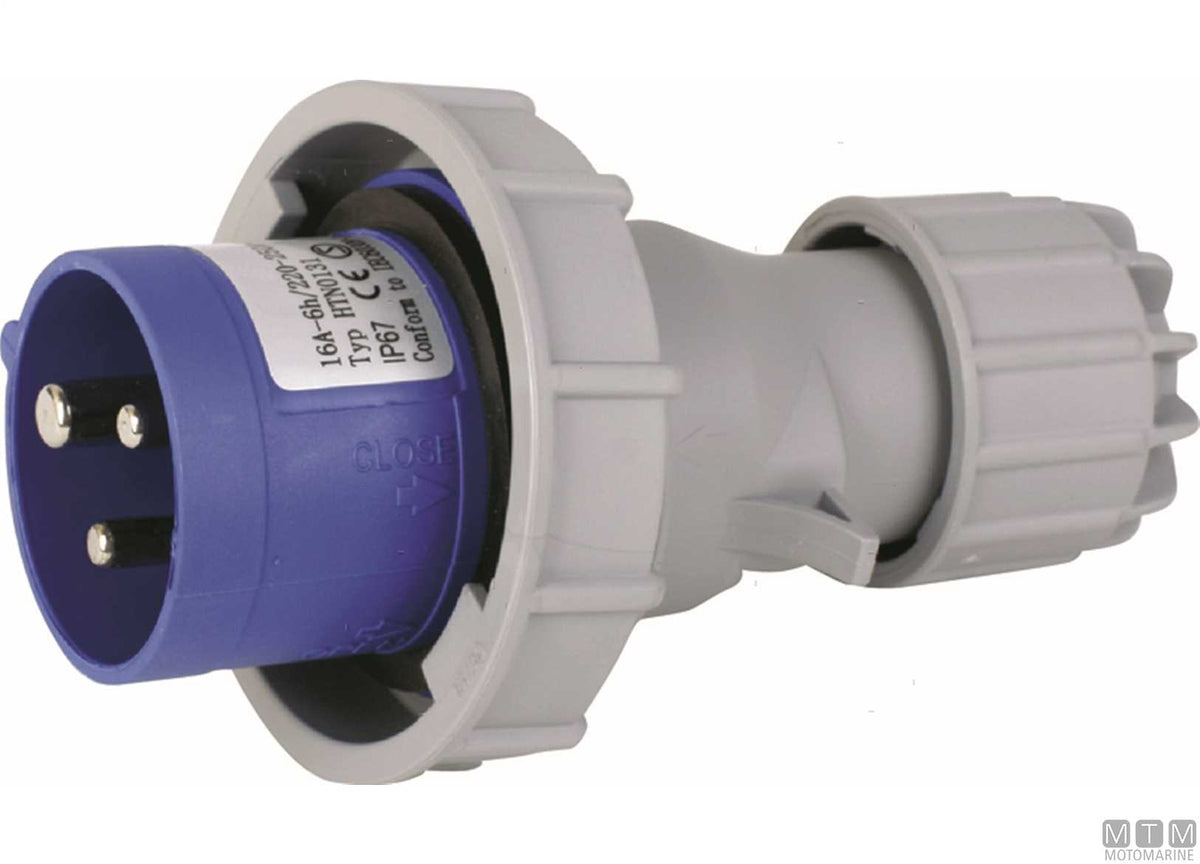 CE socket IP67 230V 32A - original photo Motomarine Srl