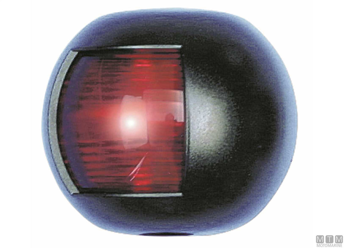 Red side navigation light Midi Flat black - original photo Motomarine Srl