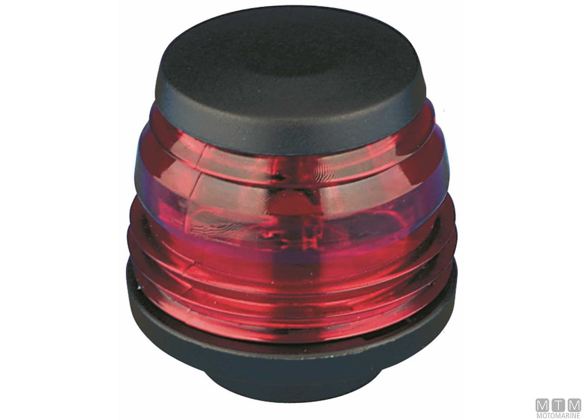 Black base for pole-mounted navigation lights - original photo Motomarine Srl