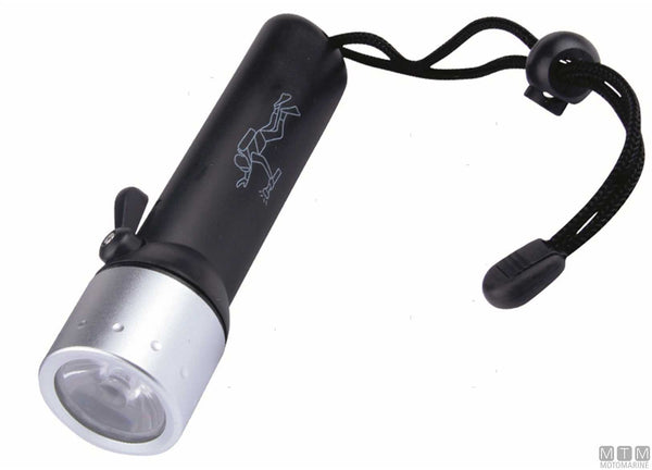 Wasserdichte LED-Tauchlampe, gelb, L 16 cm