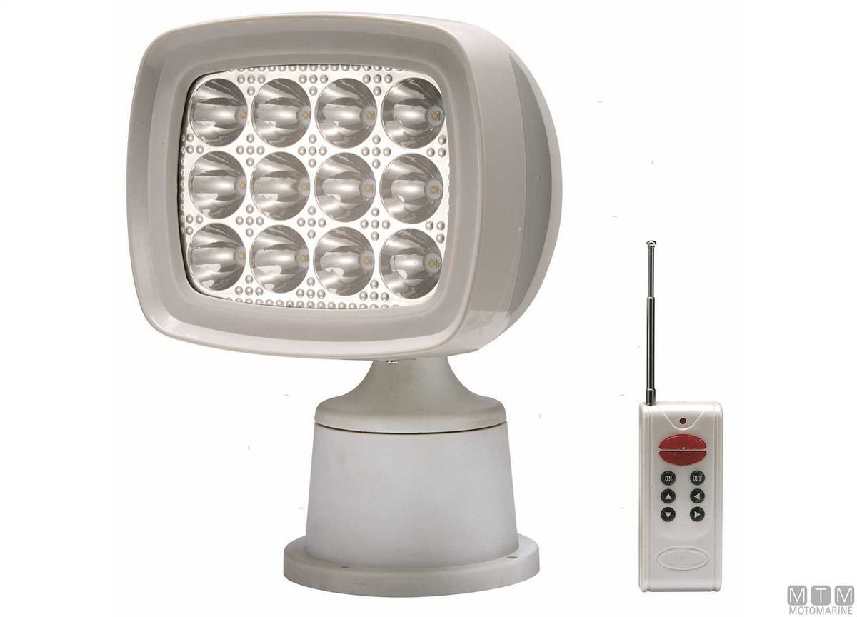 LED radio-controlled floodlight 1600LM 12-30V - original photo Motomarine Srl