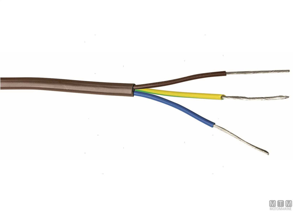 Flat electrical cable 3x1.5 mm, 50 m - original photo Motomarine Srl