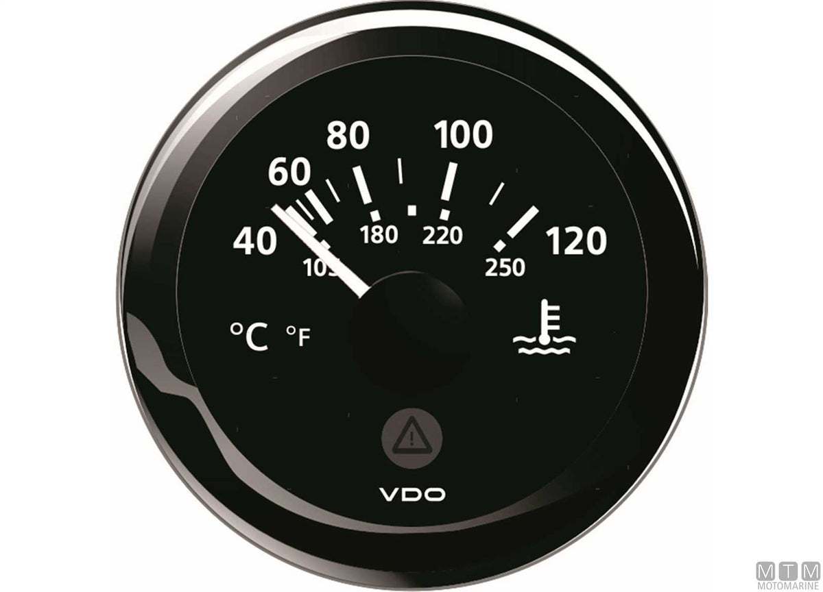 VDO voltmeter 16-32V black - original photo Motomarine Srl
