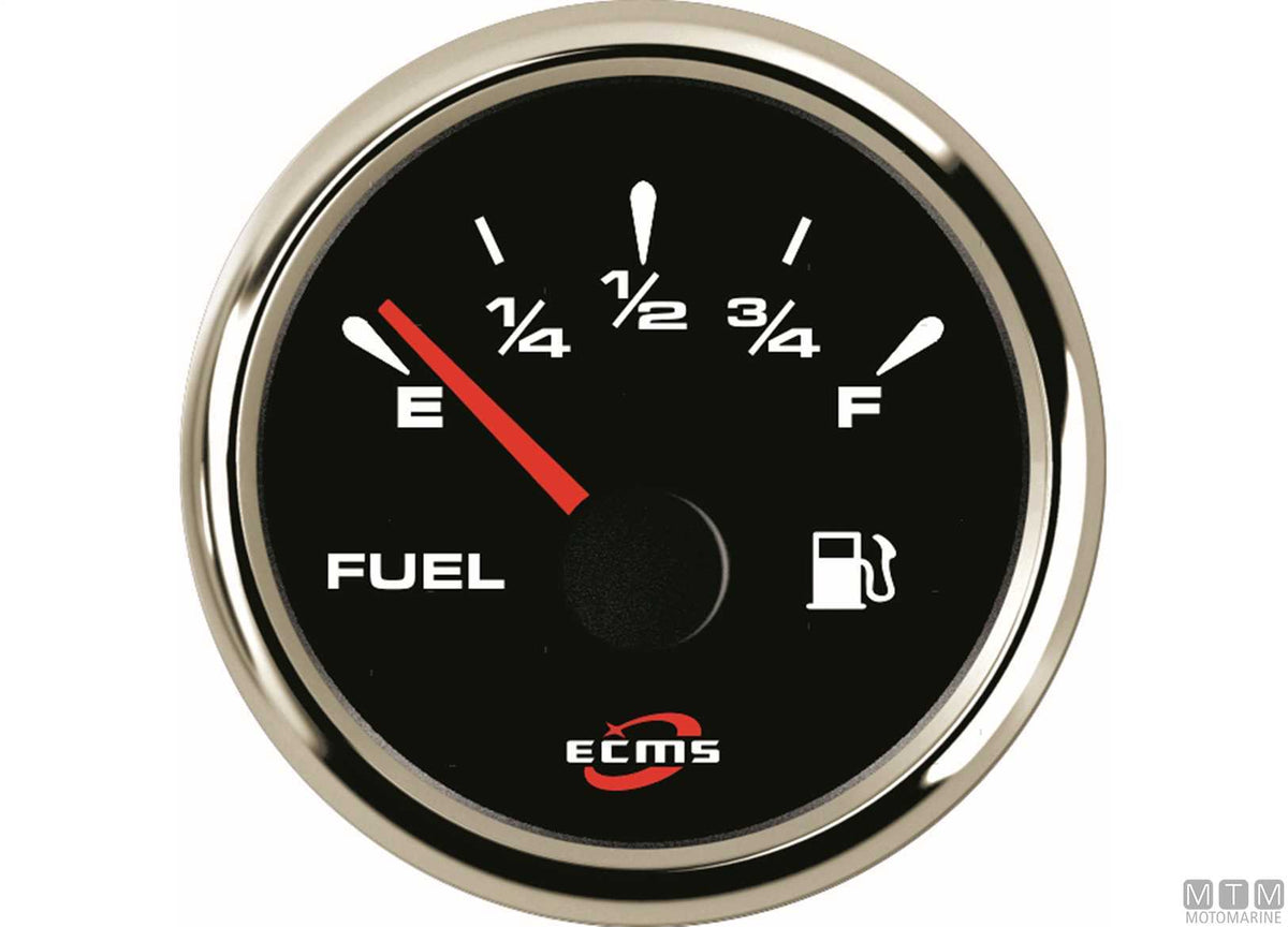 Ammeter 80 A Black/Chrome - original photo Motomarine Srl