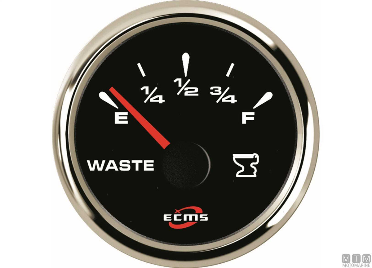 Ammeter 80 A Black/Chrome - original photo Motomarine Srl