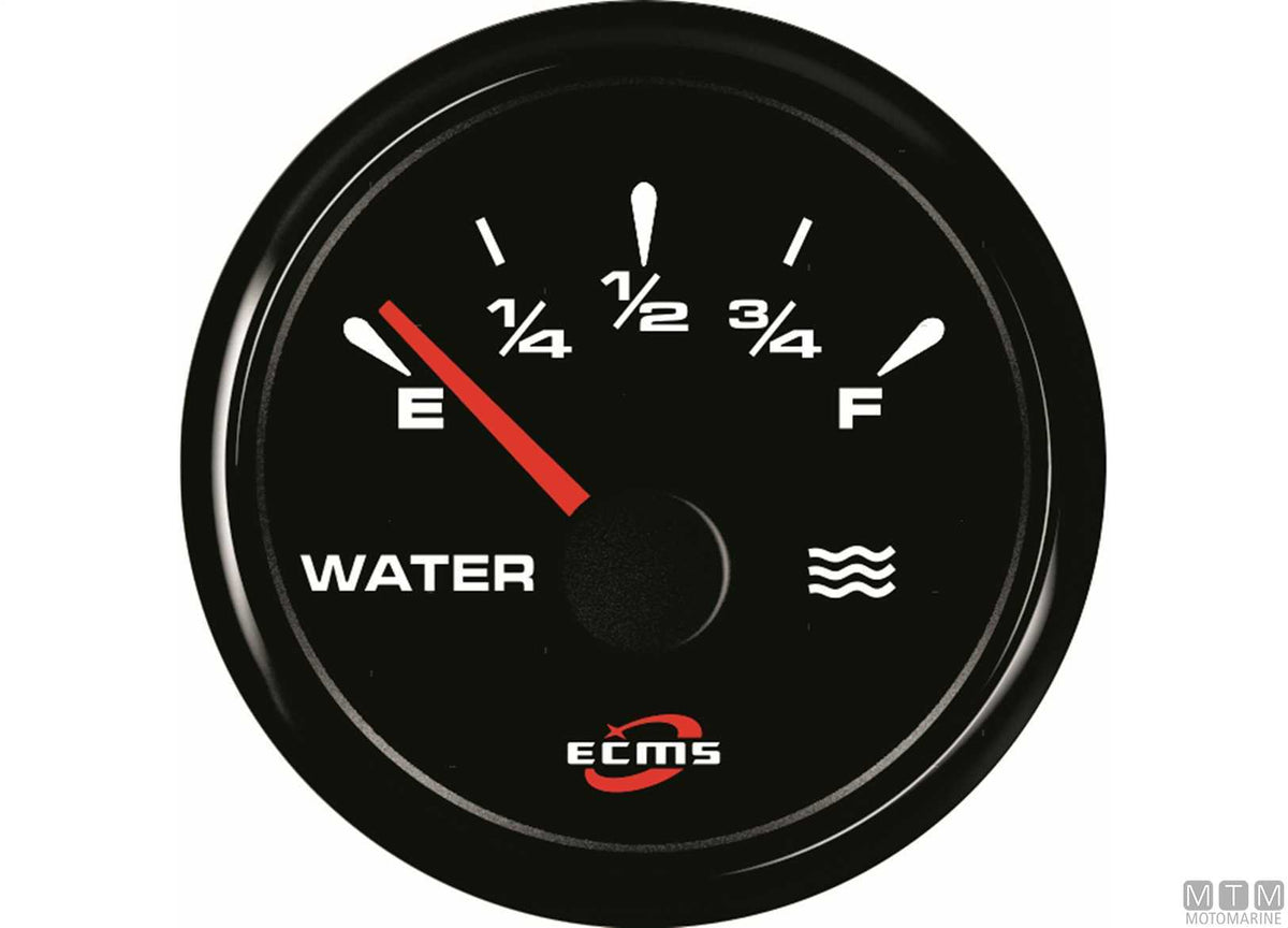 Pressure gauge 10 bar All Black - original photo Motomarine Srl