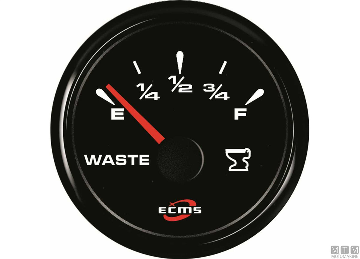 Trim gauge 167-10 ohm All Black - original photo Motomarine Srl