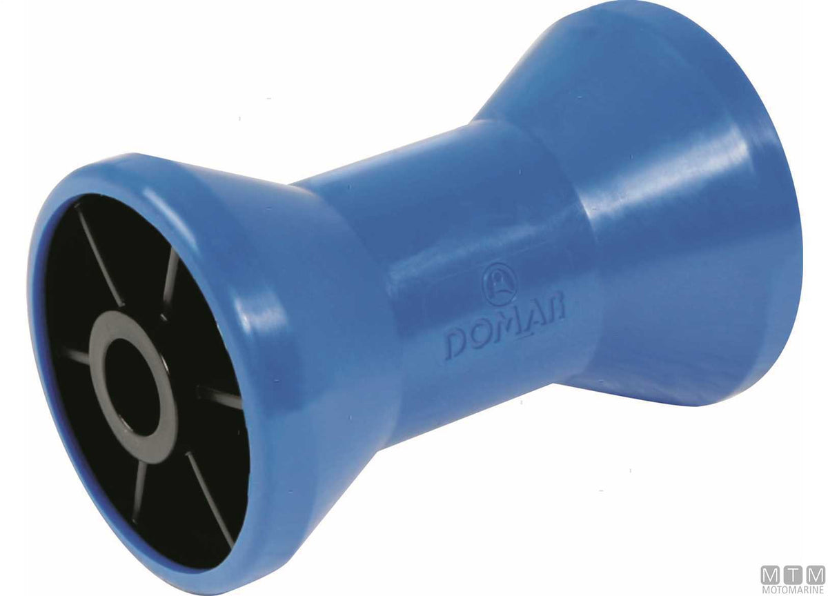 Polyurethane central roller for trailers 206x98 mm bore Ø16 mm - original photo Motomarine Srl