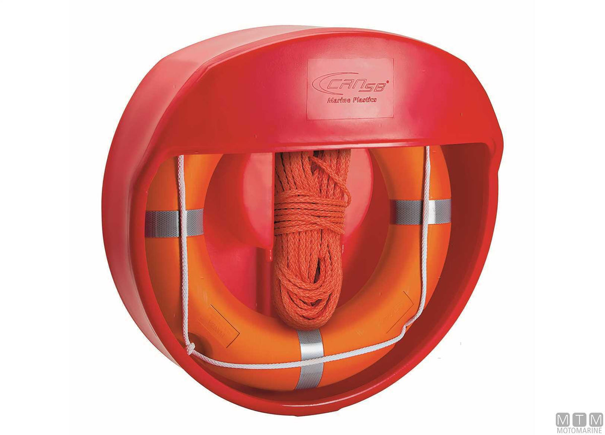 Open ABS container for ring lifebuoy <75 cm - original photo Motomarine Srl