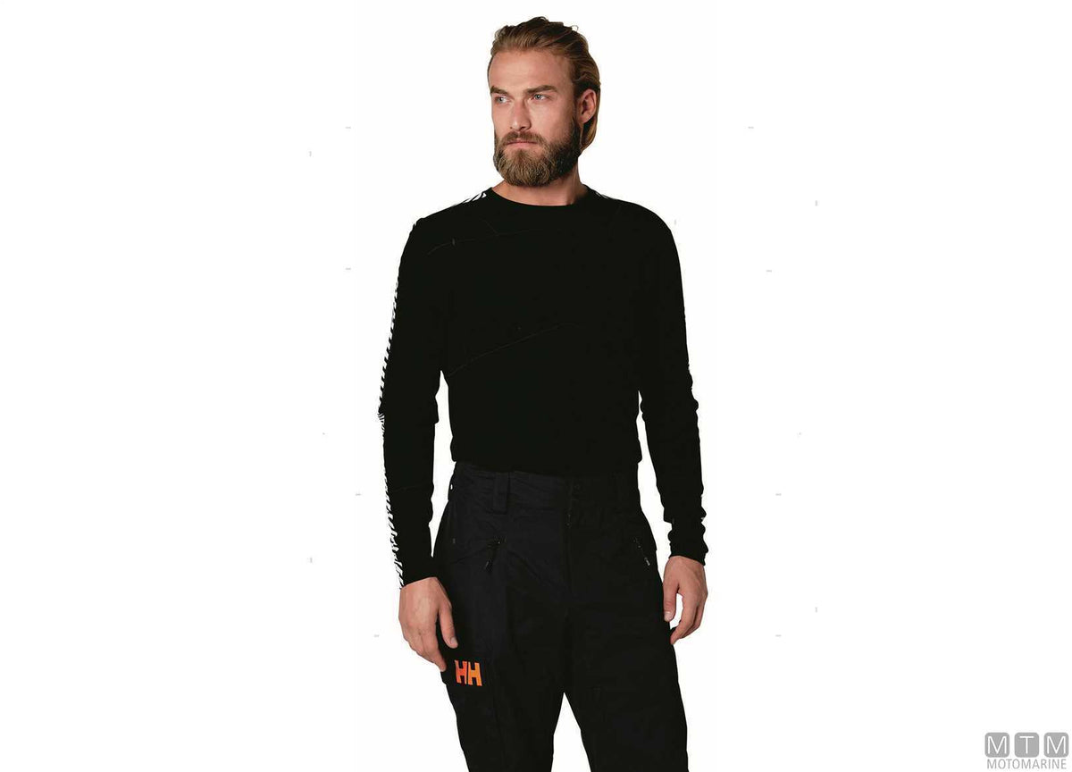 H/H Lifa Crew 998 shirt black S - original photo Motomarine Srl