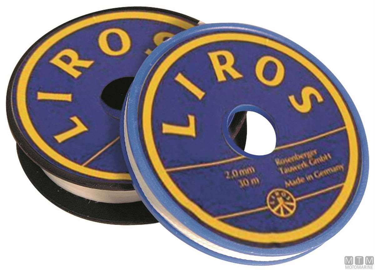White waxed polyester splicing twine Ø1 mm 30 m - original photo Motomarine Srl