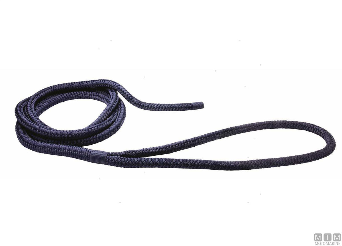 Mooring braid blue with eye splice 75 cm Ø24 mm 16 m - original photo Motomarine Srl