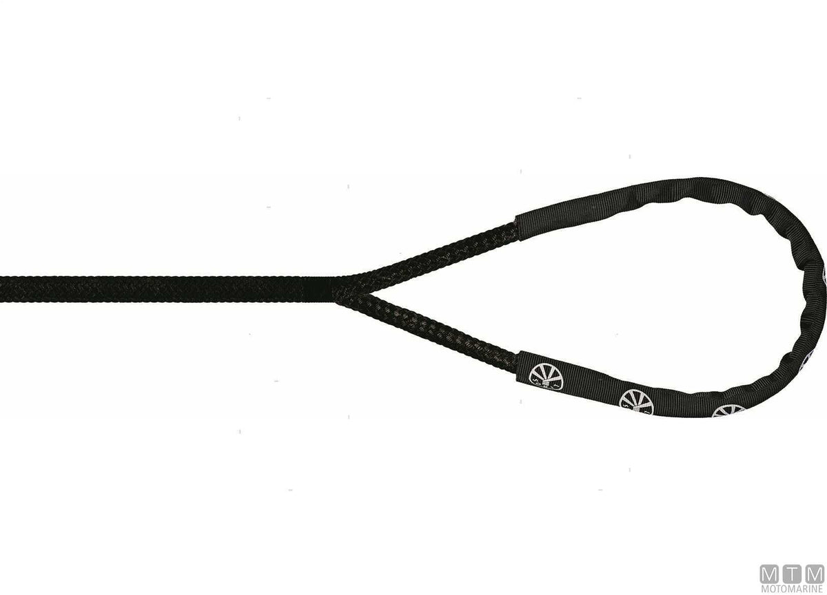 Liros Handy-Elastic black mooring line with 40 cm eye splice Ø18 mm 15 m - original photo Motomarine Srl