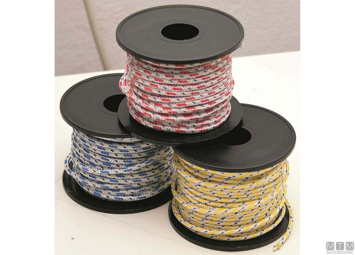 Spool of blue polyester braid Ø2 mm 30 m - original photo Motomarine Srl