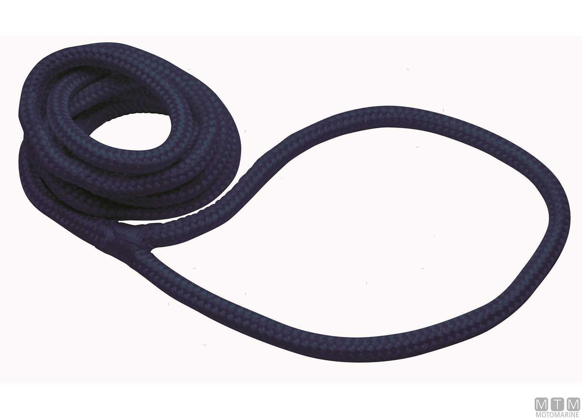 Braided fender line with eye white (pack of 2) Ø8 mm x 2 m - original photo Motomarine Srl