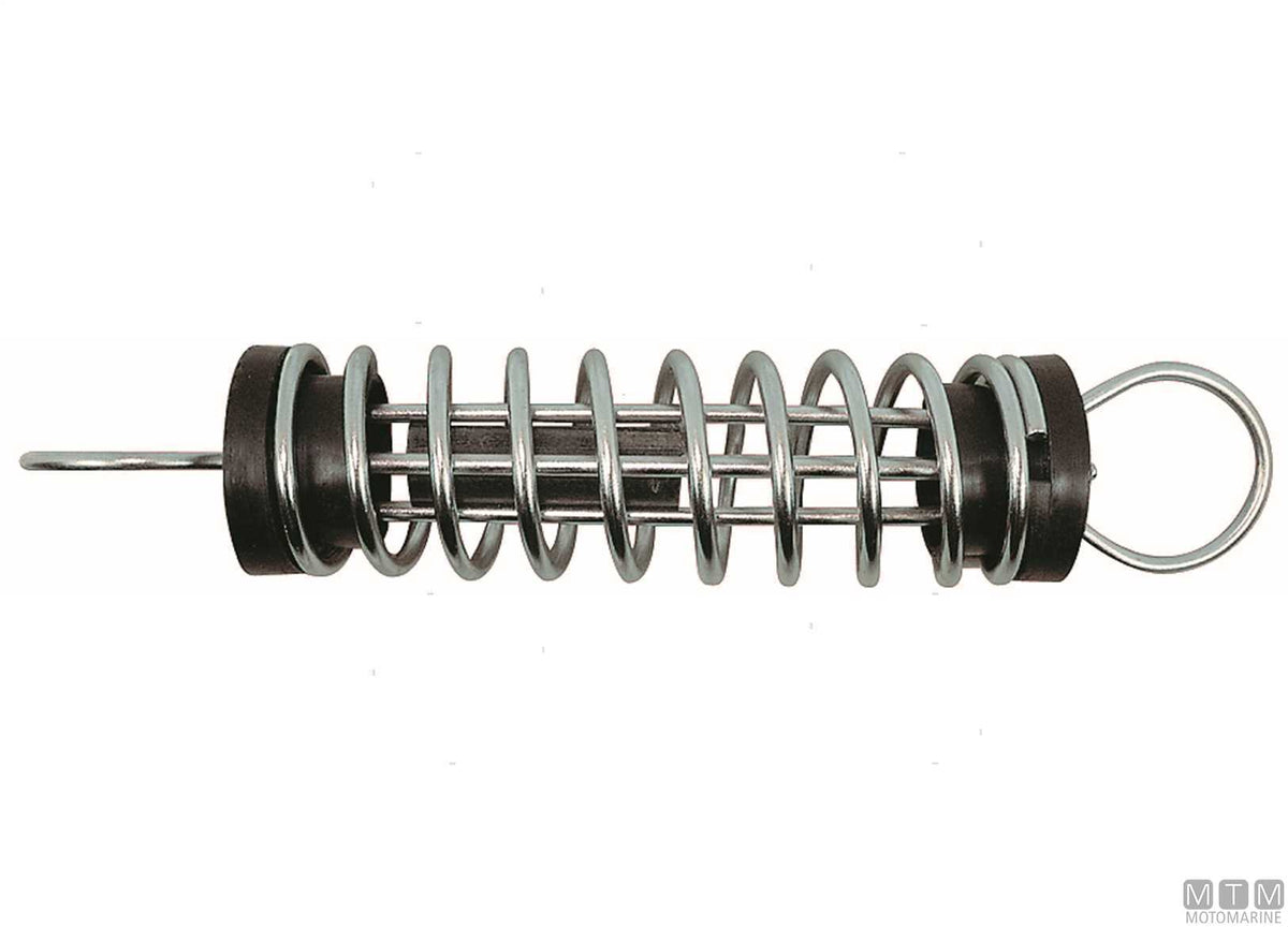 Anti-squeak mooring spring stainless steel and rubber L470 Ø9 mm - original photo Motomarine Srl