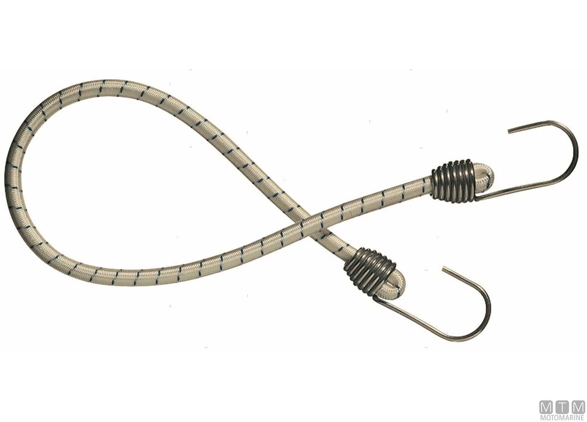Elastic cord with 2 stainless steel hooks Ø10 mm 100 cm - original photo Motomarine Srl