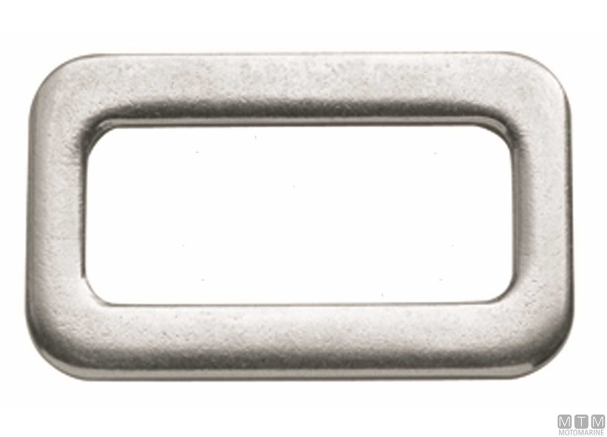 Single entry strap buckle 65x40 stainless steel - original photo Motomarine Srl