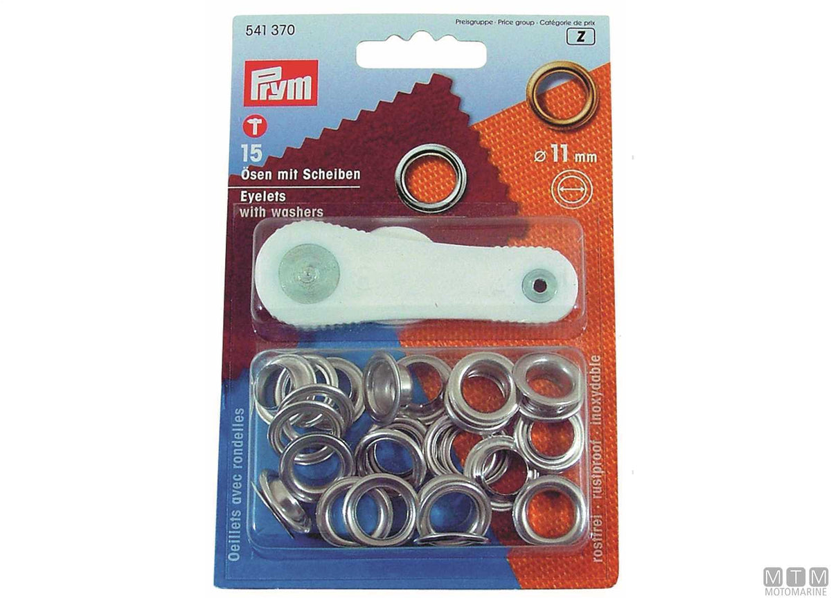 Eyelets Ø14 mm pack of 10 pcs in blister - original photo Motomarine Srl