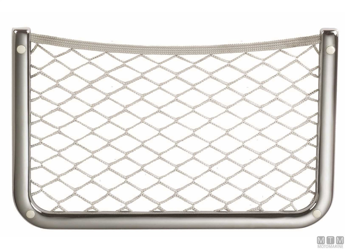 Storage net 34x22 cm in chrome-plated brass - original photo Motomarine Srl