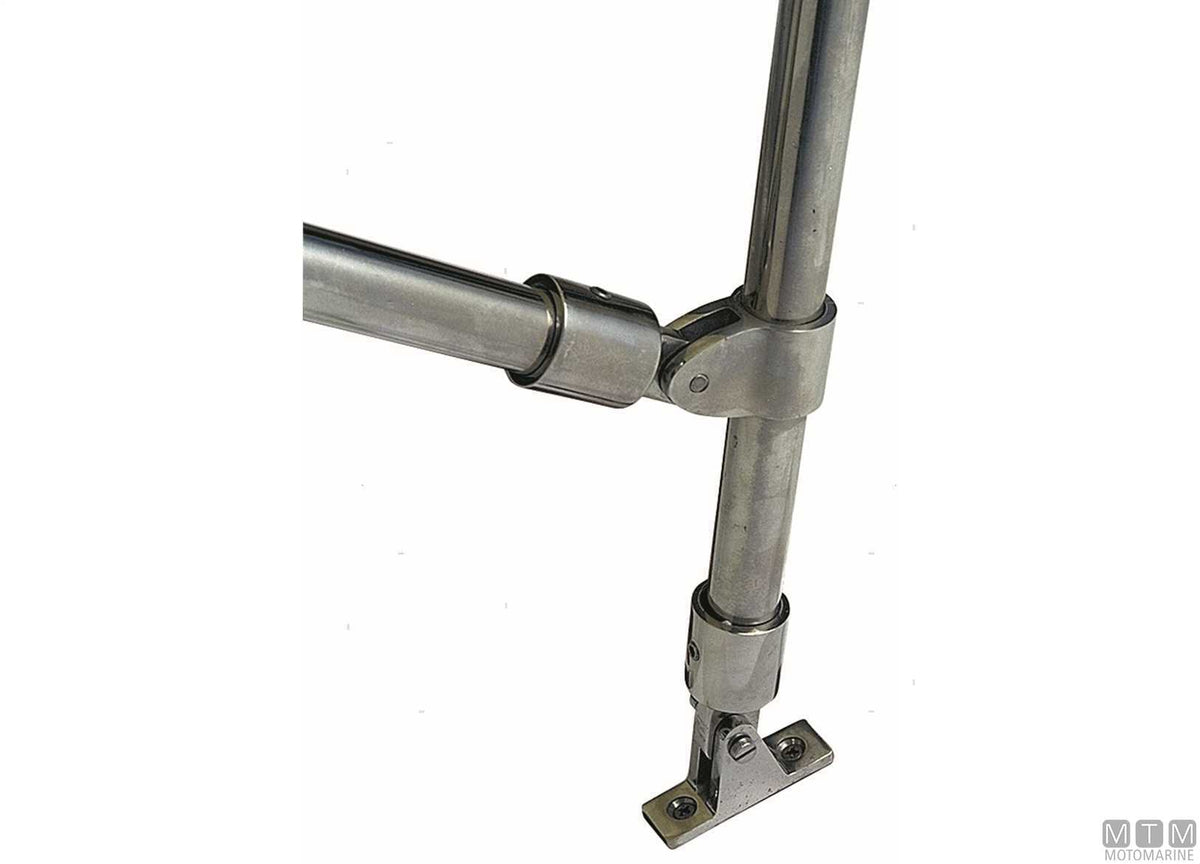 Stainless steel T-joint for bimini tops, Ø20 mm - original photo Motomarine Srl