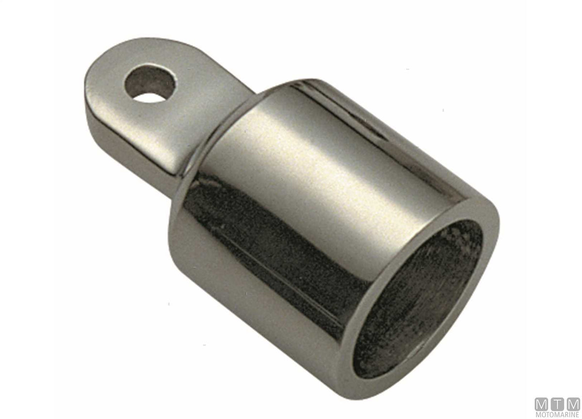 Stainless steel end fitting for bimini tops, Ø22 mm - original photo Motomarine Srl