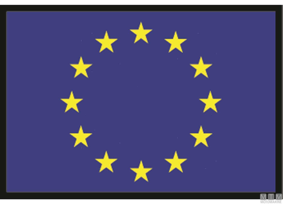 EU flag 30x45 cm - original photo Motomarine Srl