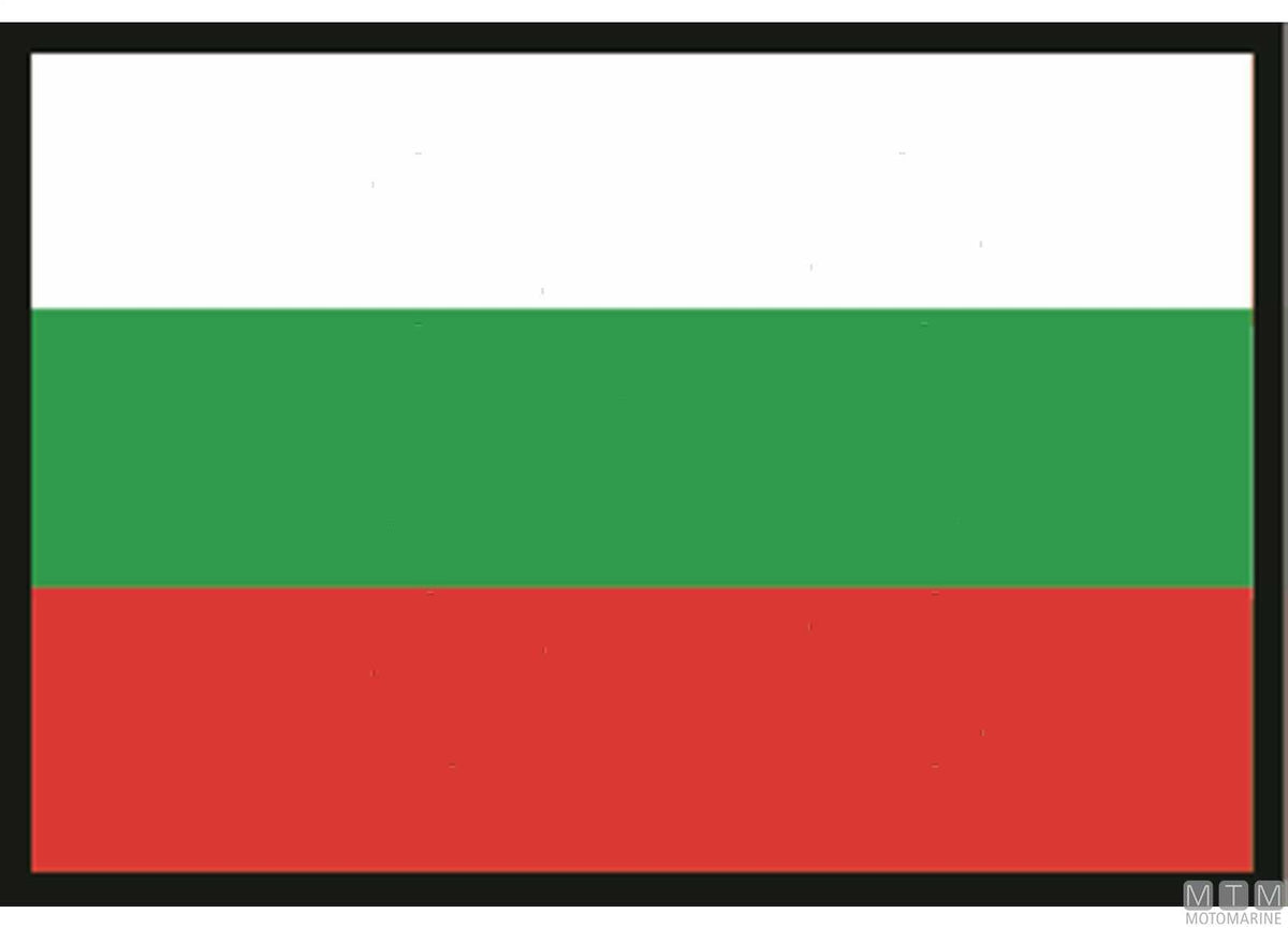 Bulgaria flag 30x45 cm - original photo Motomarine Srl