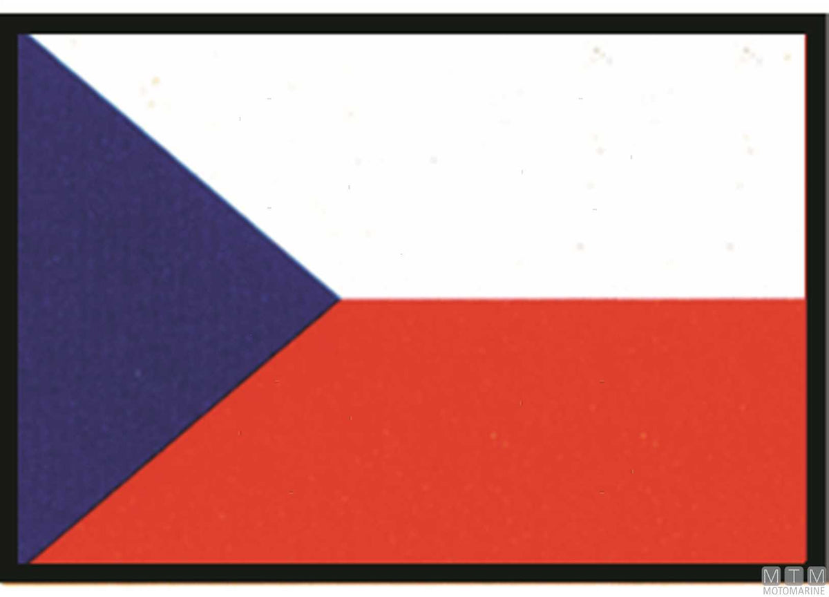 Czech Republic flag 30x45 cm - original photo Motomarine Srl