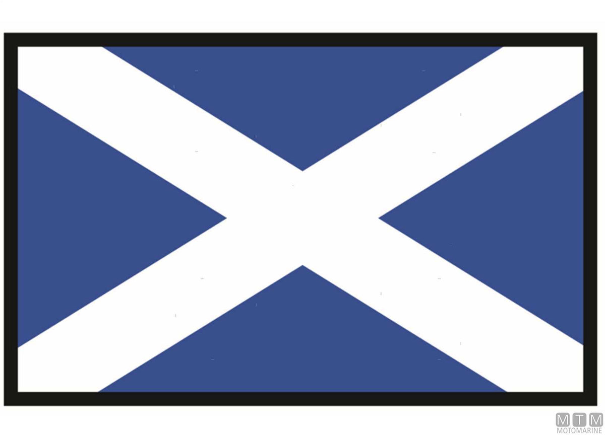 Signal flag M Mike, 20 x 30 cm - original photo Motomarine Srl