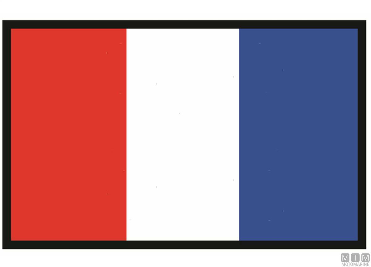 Signal flag T Tango 40x60 cm - original photo Motomarine Srl