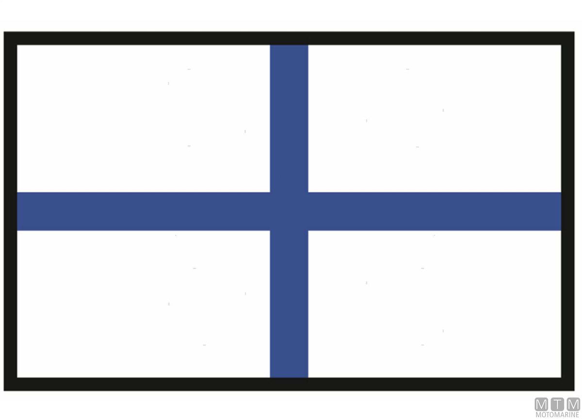 Signal flag X X-Ray 40x60 cm - original photo Motomarine Srl