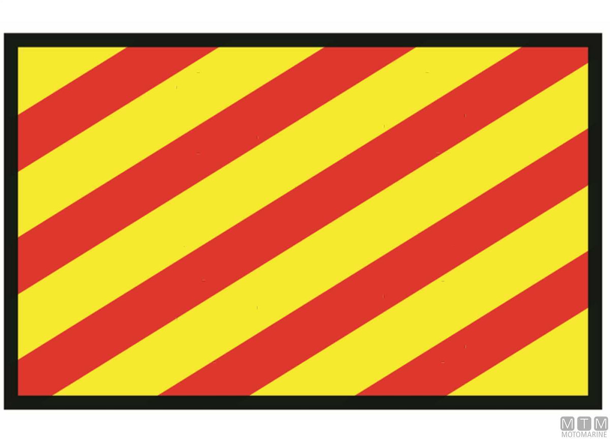 Signal flag Y Yankee 40x60 cm - original photo Motomarine Srl