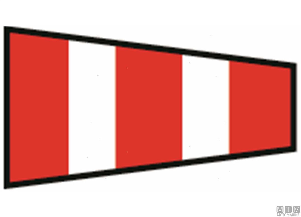 Signal flag Intelligence 40x60 cm - original photo Motomarine Srl