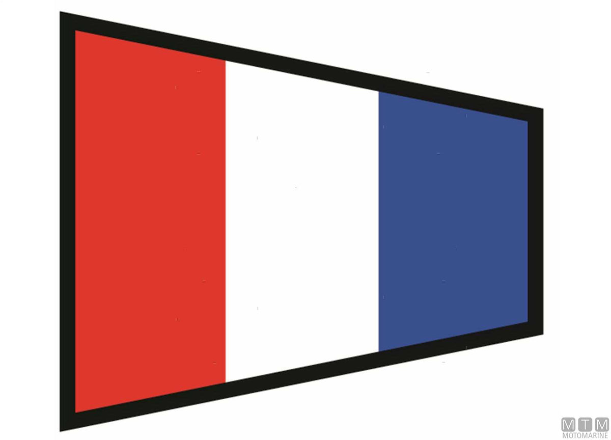 Signal flag 3 40x60 cm - original photo Motomarine Srl