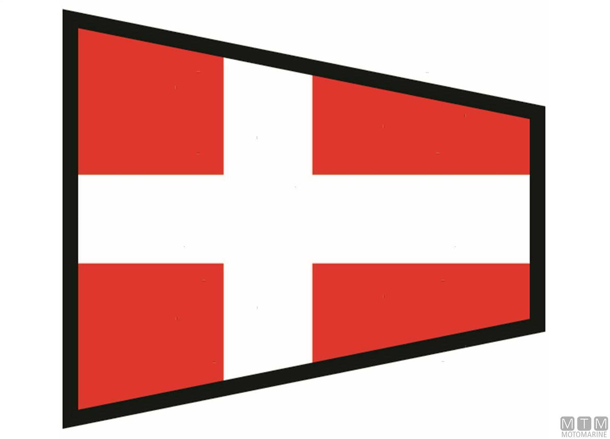 Signal flag 4 40x60 cm - original photo Motomarine Srl