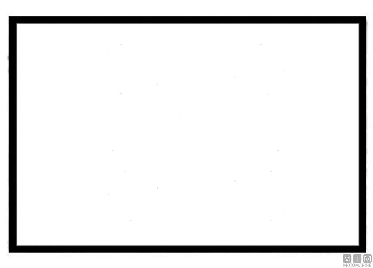 White signal flag 30x45 cm - original photo Motomarine Srl