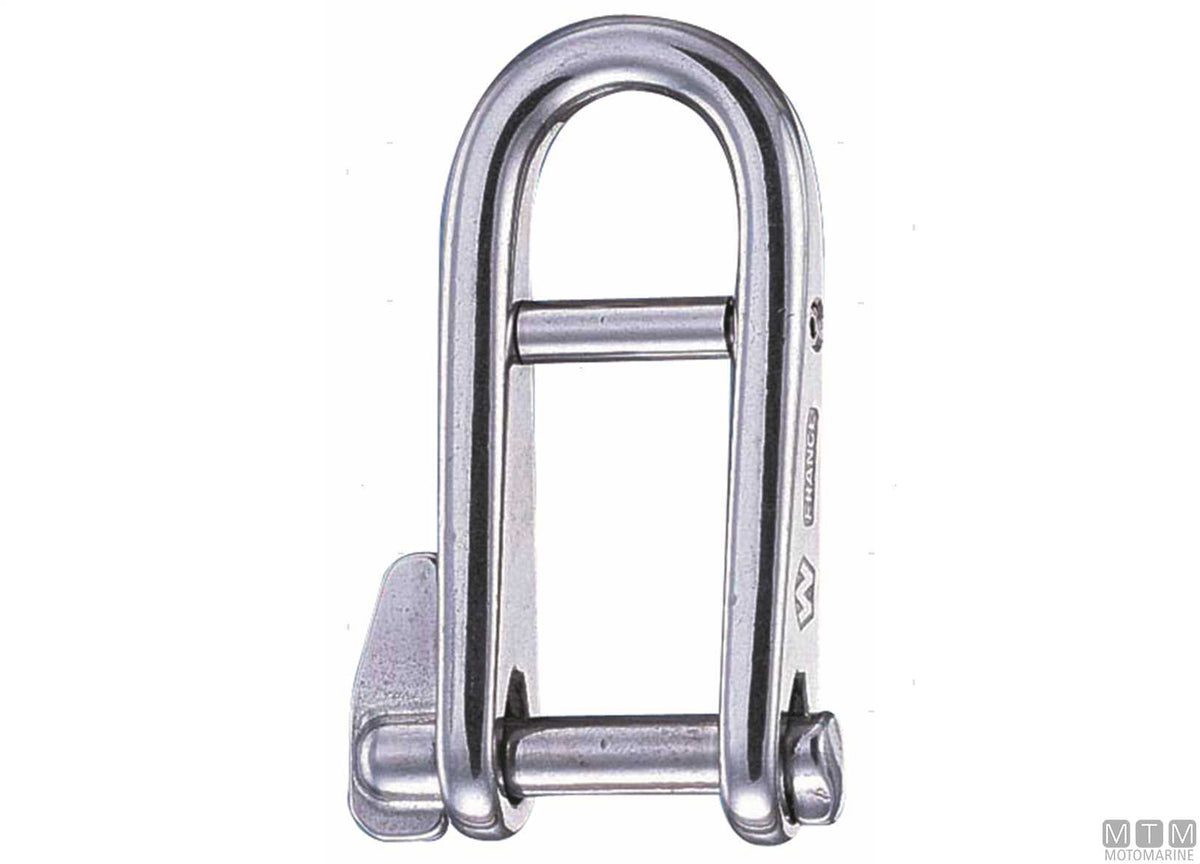 Wichard key pin B long shackle Ø6 mm AISI 316 stainless steel - original photo Motomarine Srl