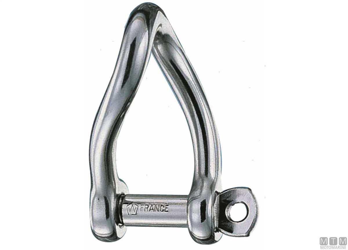 Wichard twisted shackle Ø5 mm stainless steel 316 - original photo Motomarine Srl