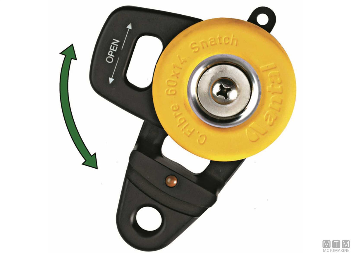 Antal opening block, Ø60 mm sheave - original photo Motomarine Srl