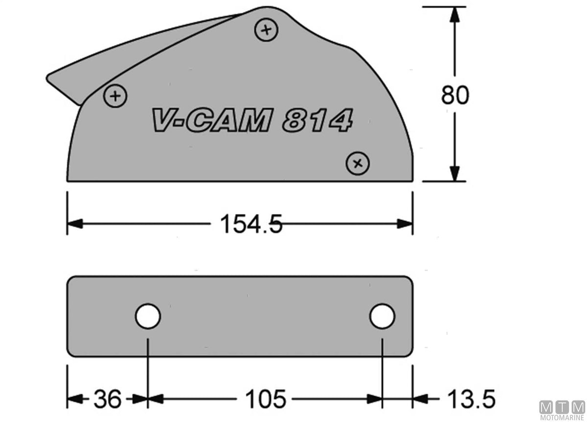 Antal V814 double stopper Ø12/14 mm - original photo Motomarine Srl