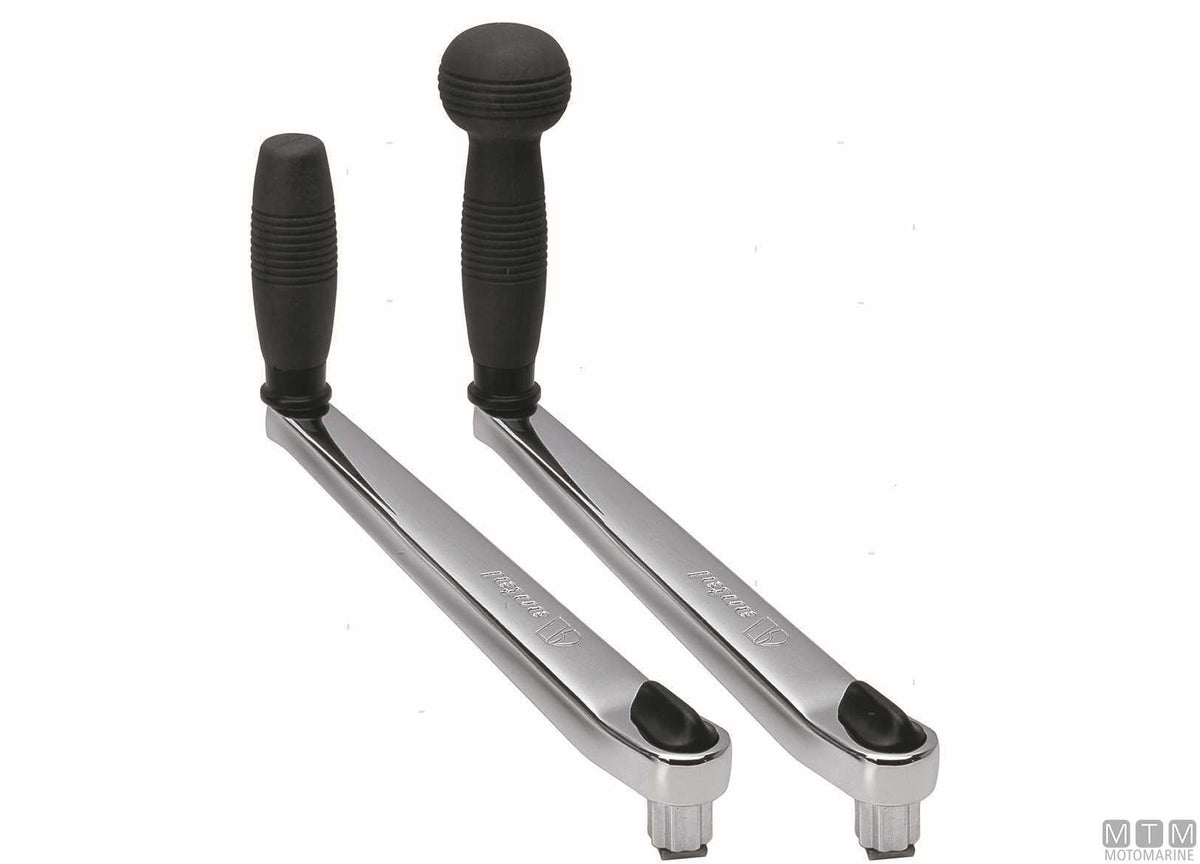 Antal Chrome Ball-Grip winch handle, 250 mm - original photo Motomarine Srl