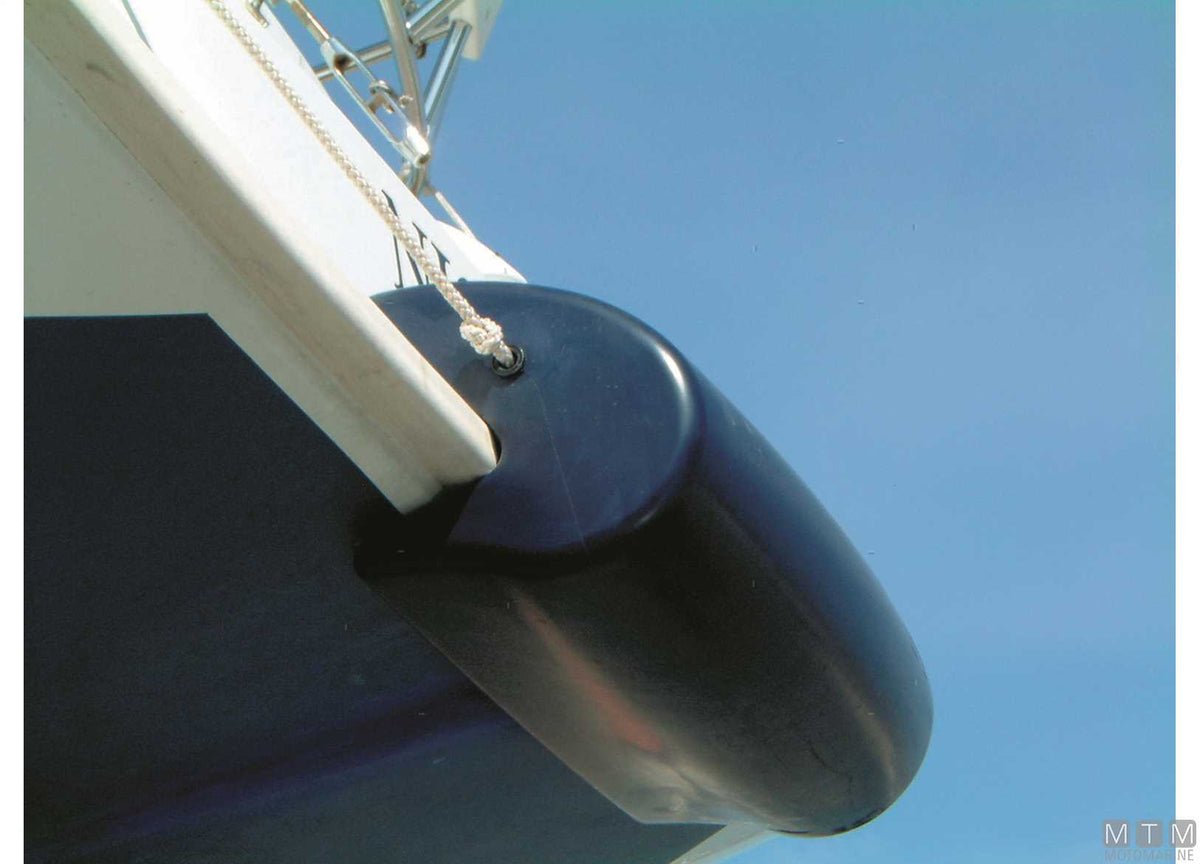 Safe stern fender blue 60x32 cm - original photo Motomarine Srl