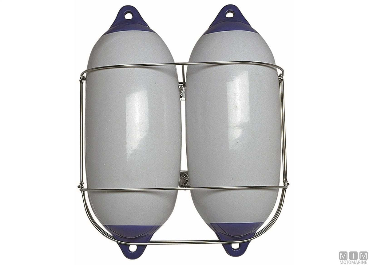 Classic double fender holder Ø220 mm stainless steel 316 - original photo Motomarine Srl