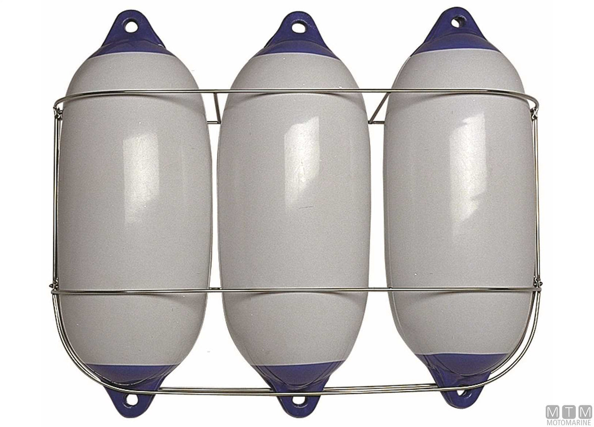 Classic double fender holder Ø170 mm stainless steel 316 - original photo Motomarine Srl
