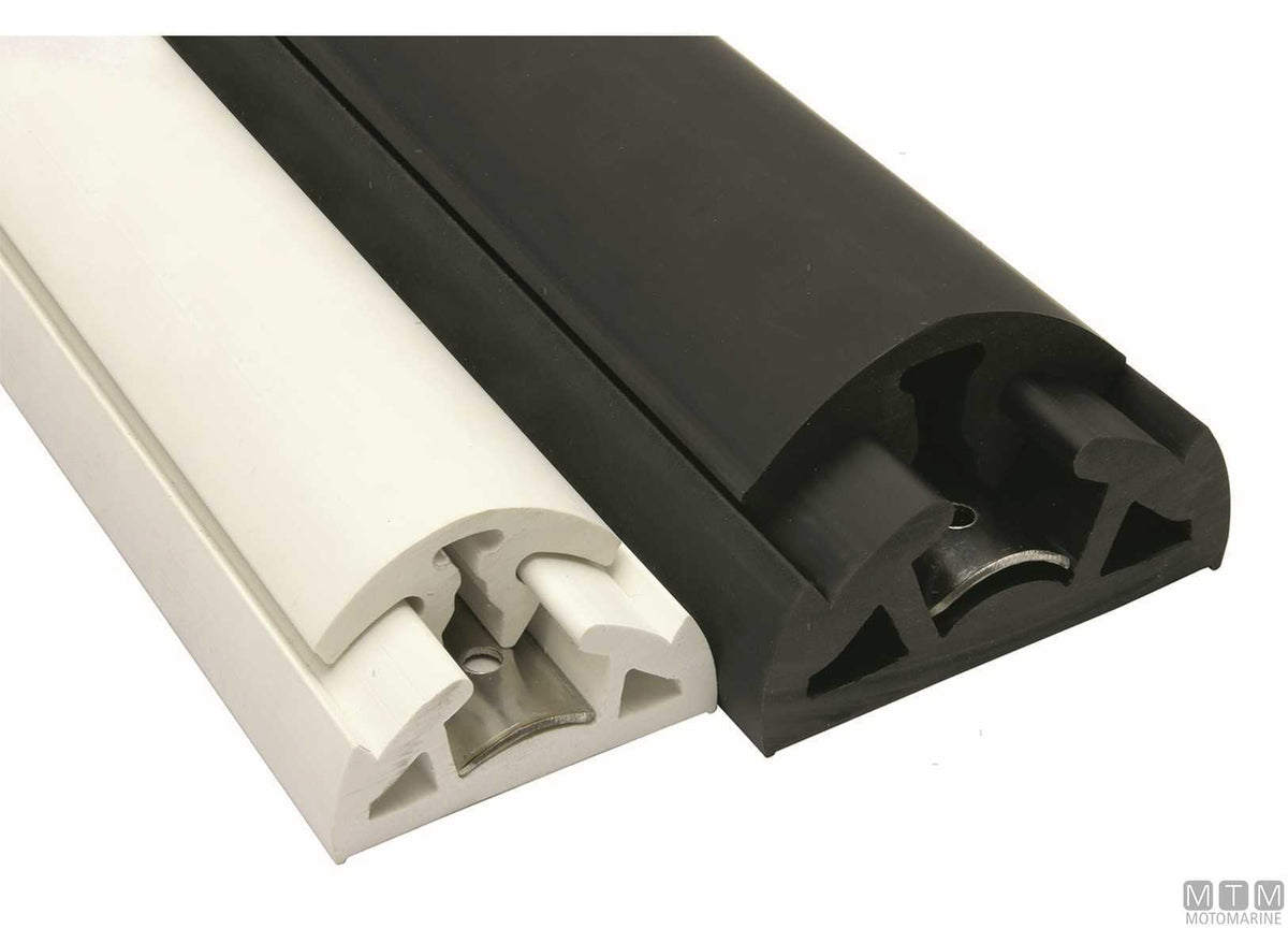 End cap for Bino profile H65 mm white - original photo Motomarine Srl